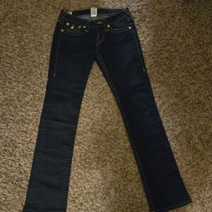 True Religion Dark Indigo Boot Cut Jeans